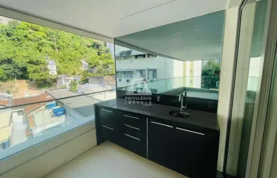 4 quartos,1 suite, 2 banheiros, 112m2 2 vagas em prédio c/infra no humaitá