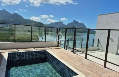 Cobertura linear 270m², com 4 vagas de garagem, no be península - barra da tijuca