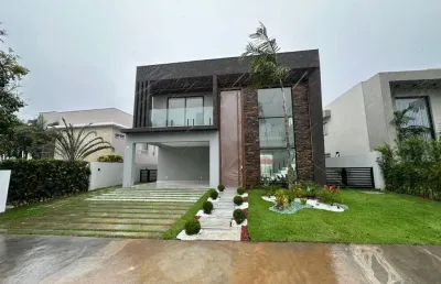 Casa nova nunca habitada 4 suítes no alphaville litoral norte 1