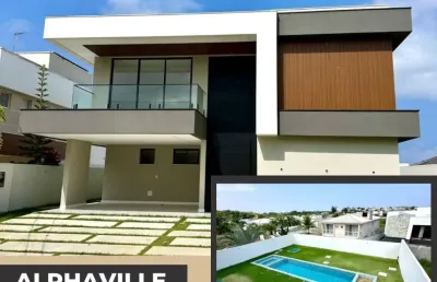 Casa em condomínio fechado com 5 quartos à venda no Alphaville Litoral  Norte 1, Camaçari 