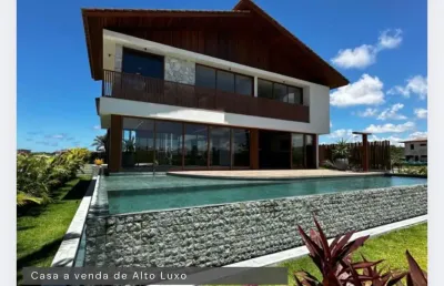 Casa a venda 6 suítes alto padrão no piscinas naturais em praia do forte - bahia