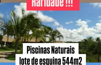 Lote a venda de esquina, 540 m2, plano na praia do forte / piscinas naturais nos ipês