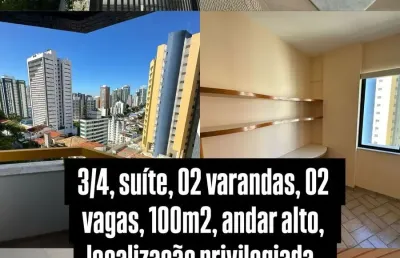Apartamento a venda 3/4 sendo 1 suíte 100 m2 no caminho das árvores