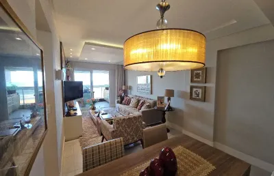 Quarto e sala vista mar em armação   no  salvador  suítes residence