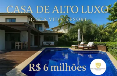 Casa 4 suítes + gabinete  mobiliada busca vida resort