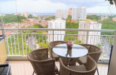 Apartamento 2/4 sendo 1 suíte nascente, andar alto no villa anaití - imbuí