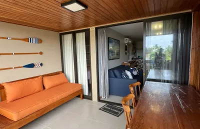 Apartamento 2 suítes mobiliado, nascente em itacimirim