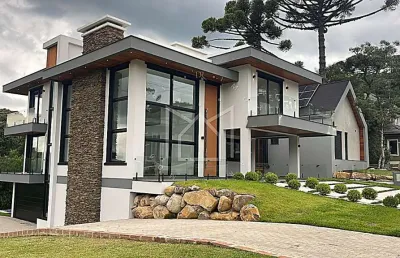 Casa em condomínio fechado com 3 quartos à venda na rua rodolfo schilieper, centro, canela, 474 m2 por r$ 4.500.000