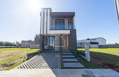 Casa em condomínio fechado com 3 quartos à venda na avenida centenário, 1011, passo das pedras, gravataí, 126 m2 por r$ 759.000
