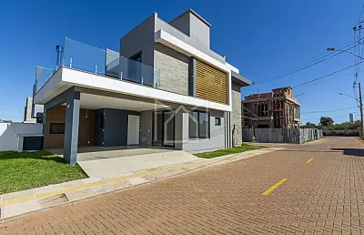 Casa em condomínio fechado com 3 quartos à venda na avenida centenário, 1011, passo das pedras, gravataí, 157 m2 por r$ 899.000