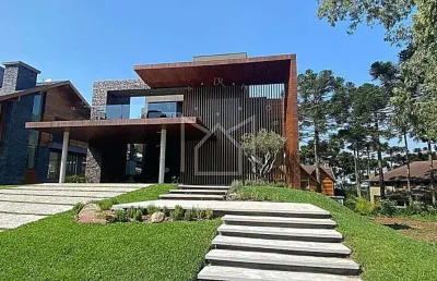 Casa em condomínio fechado com 4 quartos à venda na rs 235, vale das colinas, gramado, 800 m2 por r$ 11.880.000