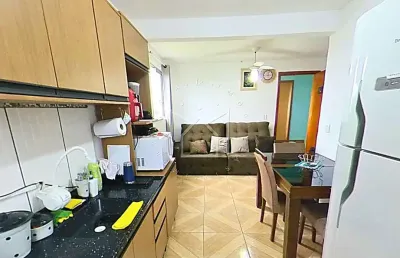 Apartamento com 2 quartos à venda na rua planalto, dona mercedes, gravataí, 54 m2 por r$ 159.200
