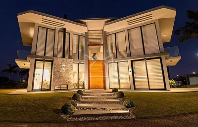 Casa em condomínio fechado com 5 quartos à venda na estrada dos cunhas, 2009, itapeva, torres, 591 m2 por r$ 6.250.000