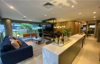 Apartamento no brooklin de 95 m² com 3 suítes e lavabo.