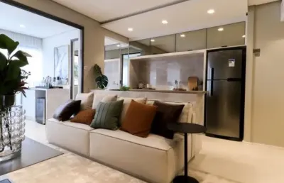 Apartamento pronto de 74 m² com 3 dormitórios e 2 vagas de garagem.