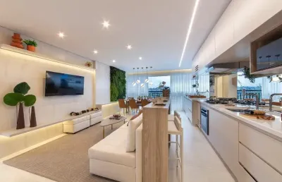 Apartamento pronto de 74 metros quadrados com 3 dormitórios e lavabo, vaga livre e determinada..