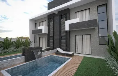 Ultima unidade, sobrado alto padrao guaratuba com piscina brejatuba
