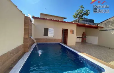 Casa com 2 dormitórios e piscina à venda, por r$ 499.900 - agenor de campos - mongaguá/sp