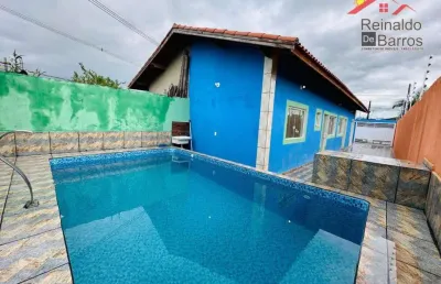 Casa com 2 quartos e piscina à venda por r$ 300.000 - jd nossa senhora do sion - itanhaém/sp
