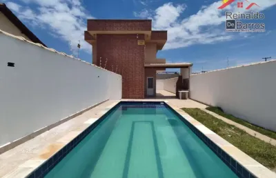 Casa sobreposta com 3 dormitórios e piscina à venda por r$ 400.000 - cibratel ii - itanhaém/sp