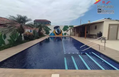 Apartamento frente mar com 1 dormitório à venda por r$ 300.000 - jardim regina - itanhaém/sp