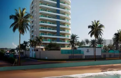 Apartamento frente mar com 2 dormitórios à venda, 62 m² por r$ 384.000 - bairro satélite em  itanhaém/sp