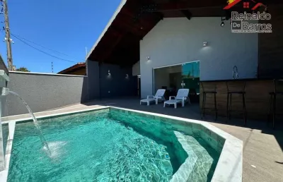 Casa com 4 dormitórios à venda, 155 m² por r$ 800.000 - parque balneário oásis - peruíbe/sp