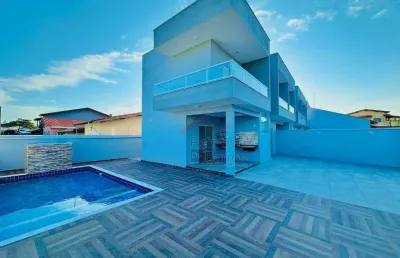 Casa com 3 dormitórios à venda, 153 m² por r$ 755.000,00 - cibratel 2  - itanhaém/sp