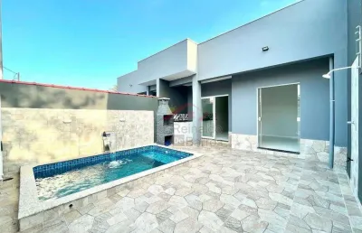 Linda casa 2 quartos à 50 metros do mar em mongaguá