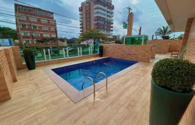 Encante-se com a vista para o mar: apartamento de 53 m² no 9º andar do edifício malibu, centro de itanhaém!