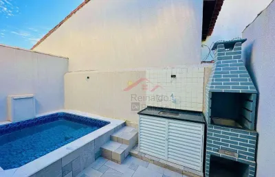 Casa com 2 dormitórios à venda, 44 m² por r$ 270.000,00 - cibratel ii - itanhaém/sp