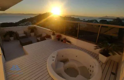 Cobertura à venda, 225 m² por r$ 2.750.000,00 - joão paulo - florianópolis/sc