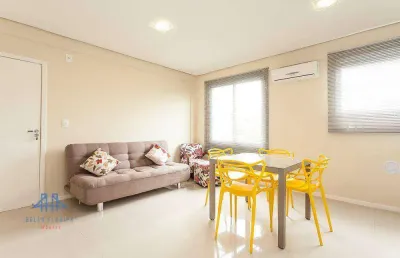 Apartamento para alugar, 42 m² por r$ 900,00/dia - jurerê - florianópolis/sc