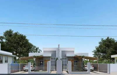 Casa à venda, 74 m² por r$ 567.000,00 - fundos - biguaçu/sc