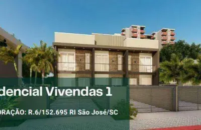 Sobrado à venda, 74 m² por r$ 440.000,00 - areias - são josé/sc