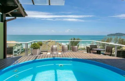 Cobertura à venda, 406 m² por r$ 5.700.000,00 - ingleses do rio vermelho - florianópolis/sc