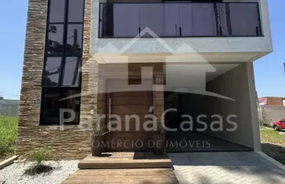 Casa em condomínio fechado com 3 quartos à venda na rua emanoel voluz, 1301, pinheirinho, curitiba, 178 m2 por r$ 1.350.000