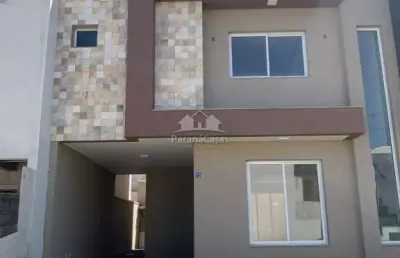 Casa em condomínio fechado com 3 quartos à venda na rua ângelo tozim, 230, campo de santana, curitiba, 125 m2 por r$ 720.000