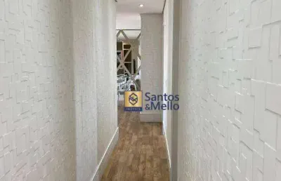 Apartamento com 3 dormitórios para alugar, 128 m² por r$ 6.500,00/mês - centro - santo andré/sp