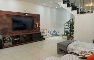 Sobrado com 3 dormitórios à venda, 215 m² por r$ 820.000,00 - parque marajoara - santo andré/sp