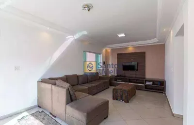 Casa com 3 dormitórios para alugar, 300 m² por r$ 4.500,00/mês - jardim las vegas - santo andré/sp