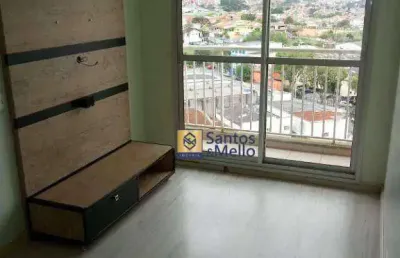 Apartamento com 2 dormitórios para alugar, 45 m² por r$ 2.200,00/mês - vila homero thon - santo andré/sp
