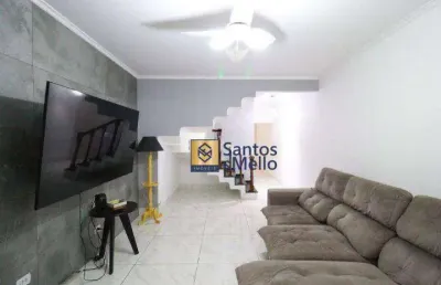 Sobrado com 3 dormitórios, 163 m² - venda por r$ 750.000 ou aluguel por r$ 4.600/mês - parque oratório - santo andré/sp