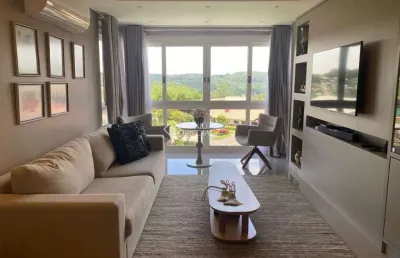 Apartamento com 3 quartos para alugar na rua das alfazemas, 144, bavaria, gramado, 101 m2 por r$ 11.000