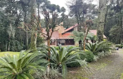 Casa em condomínio fechado com 4 quartos para alugar na francisco manea, 210, mato queimado, gramado, 200 m2 por r$ 10.000