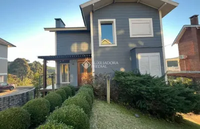 Casa em condomínio fechado com 4 quartos para alugar na rua prefeito waldemar frederico weber, 363, mato queimado, gramado, 205 m2 por r$ 13.000
