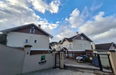 Casa em condomínio fechado com 3 quartos para alugar na antônio benetti sobrinho, 500, mato queimado, gramado, 108 m2 por r$ 4.100