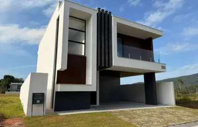 Casa em condomínio fechado com 3 quartos à venda na avenida governador celso ramos, 18, jardim dourado, porto belo por r$ 6.100.000