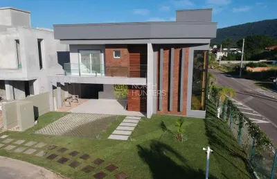 Casa nova em condomínio com 3 dormitórios à venda, 212 m² por r$ 1.450.000 - são joão do rio vermel