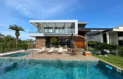 Casa com 4 dormitórios à venda, 600 m² por r$ 15.000.000,00 - jurerê internacional - florianópolis/